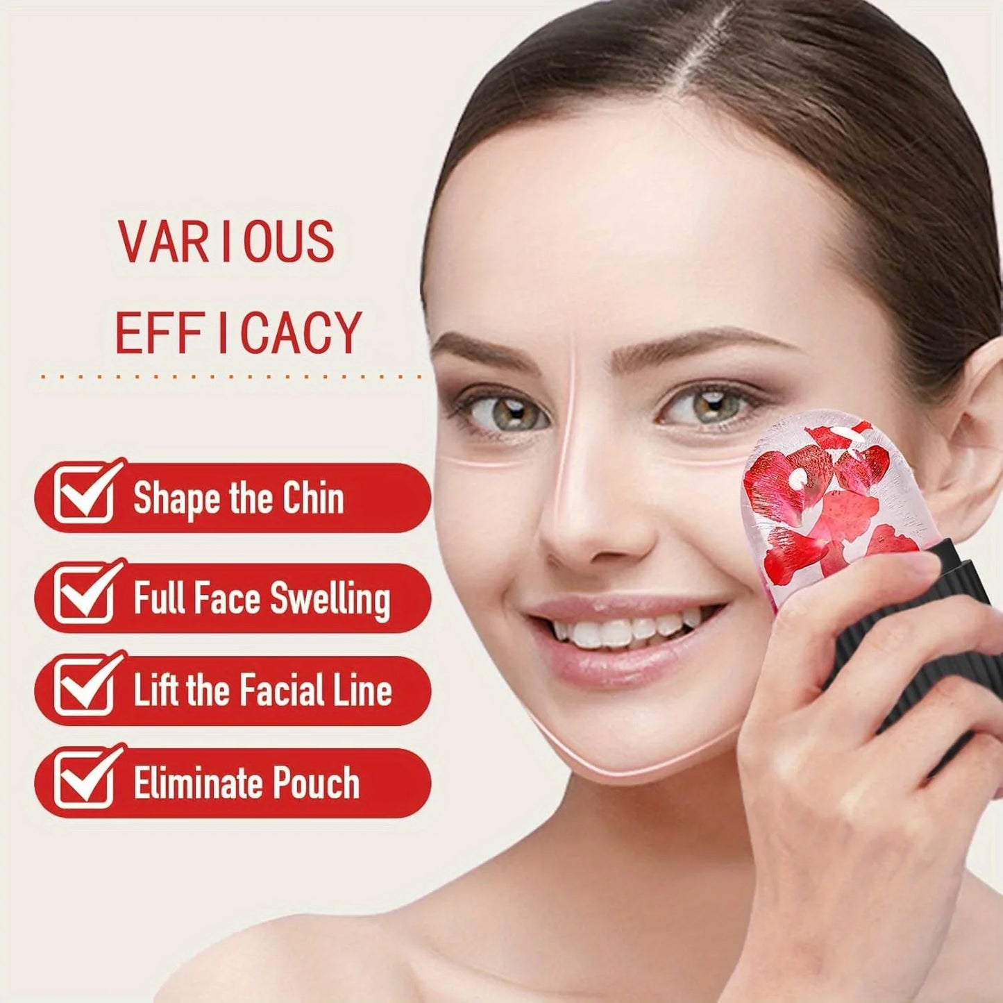 Silicone Ice Cube Trays Beauty Ice Ball Face Massager