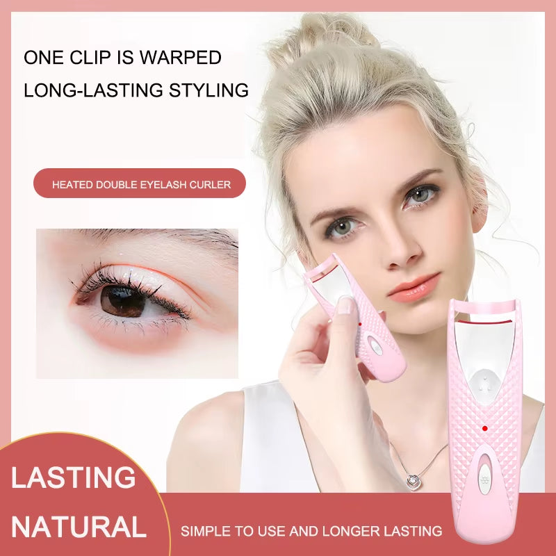 Portable Electric Heated Eyelash Modeler, Heated Eye Lash, Durable, Curls, Thermal Curler, Makeup Tools