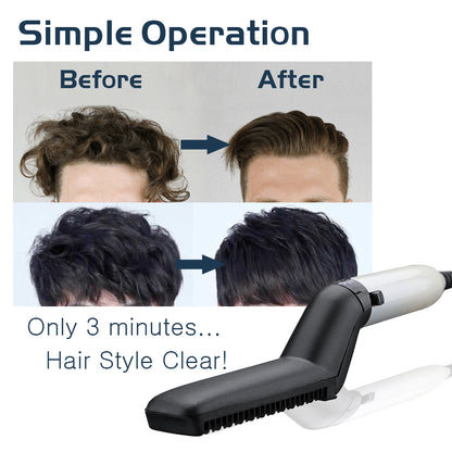 Men Quick Beard Straightener Styler Comb