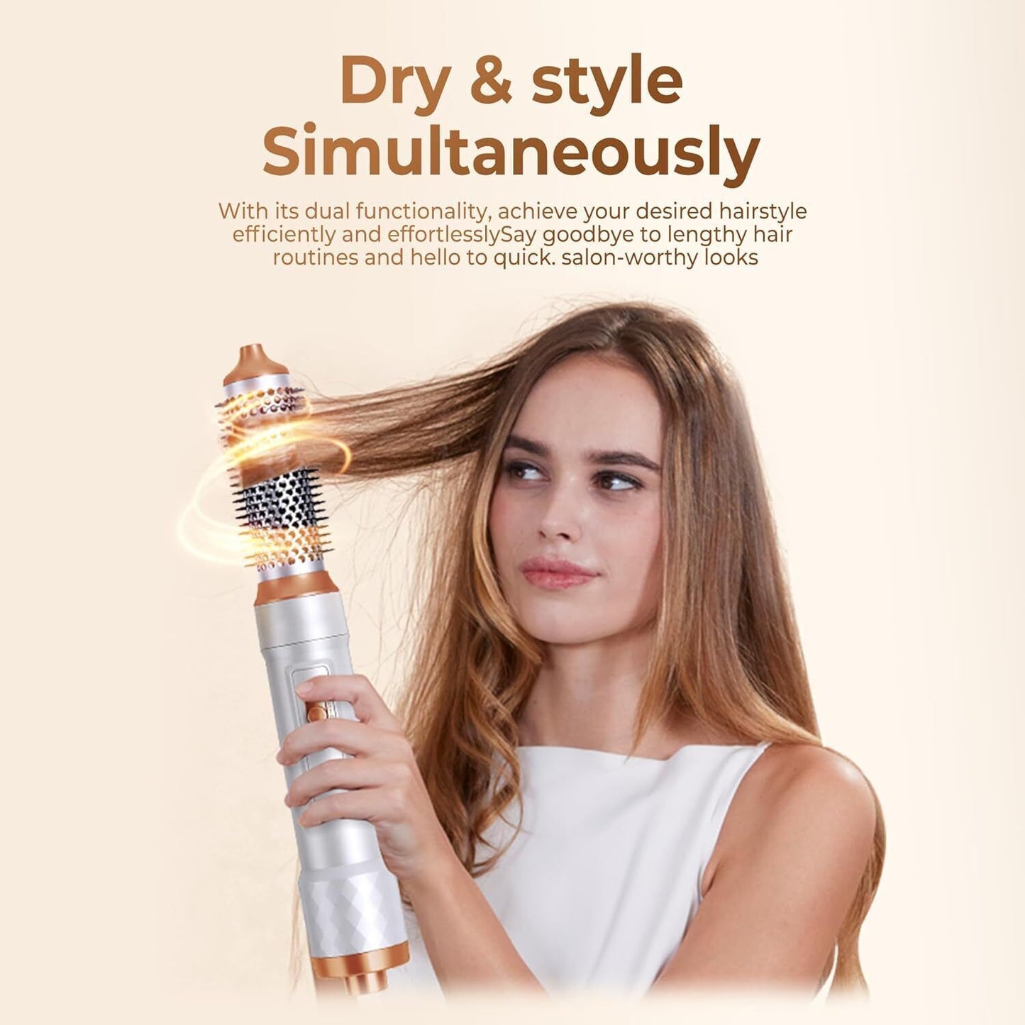 5 IN 1 Pro Air Wrap Blow Hair Styler Curler Straightener