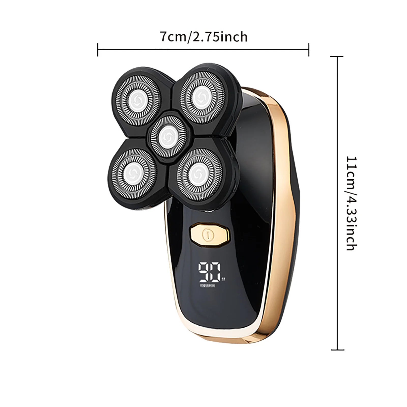 Bald Head Artifact Shaving Machine Self-Shaving Five-Blade Whole Body Washable Electric Shaver Beard Trimmer Savings