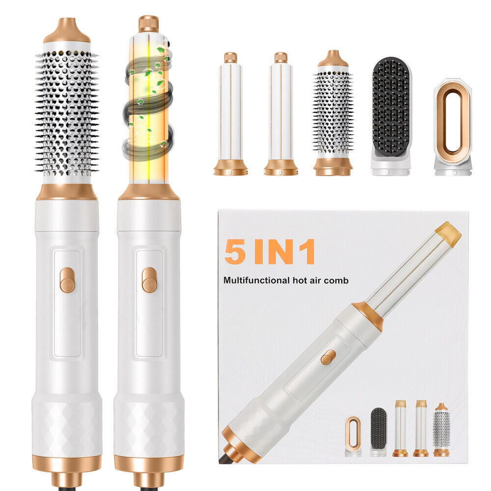 5 IN 1 Pro Air Wrap Blow Hair Styler Curler Straightener