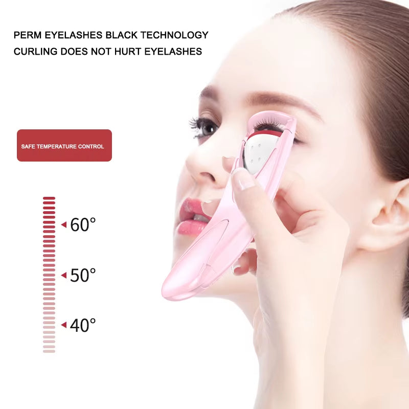 Portable Electric Heated Eyelash Modeler, Heated Eye Lash, Durable, Curls, Thermal Curler, Makeup Tools