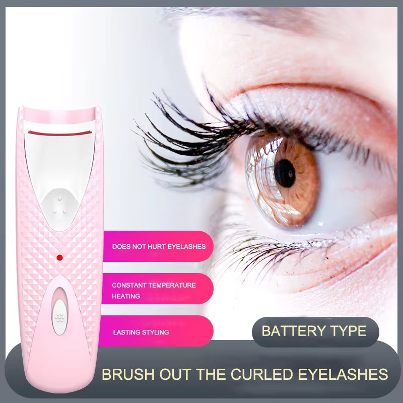 Portable Electric Heated Eyelash Modeler, Heated Eye Lash, Durable, Curls, Thermal Curler, Makeup Tools