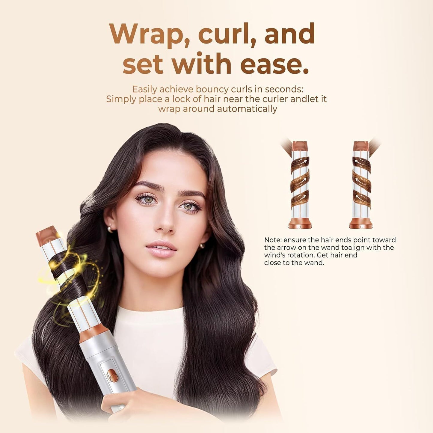 5 IN 1 Pro Air Wrap Blow Hair Styler Curler Straightener